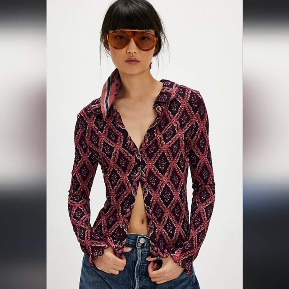 Brand new Free People Caught A Feeling Cardi - Chocolate Combo